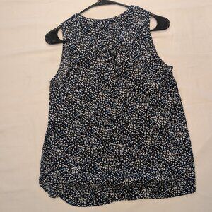 Navy floral universal thread blouse, small